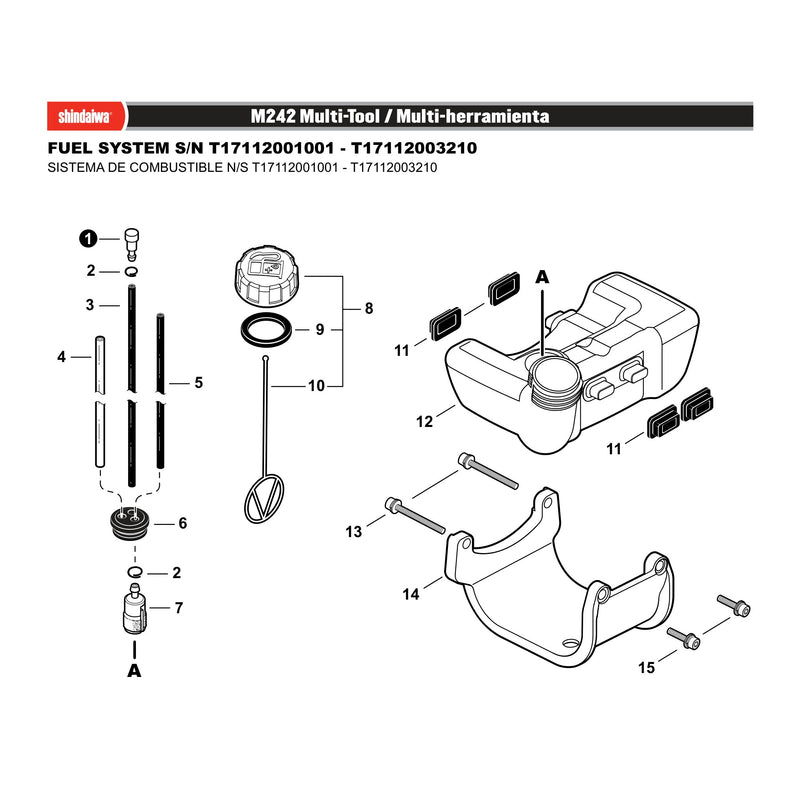 FUEL SYSTEM S/N T17112001001 - T17112003210