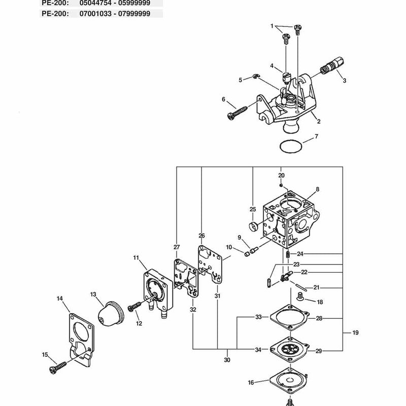 CARBURETOR -- RB-K70A