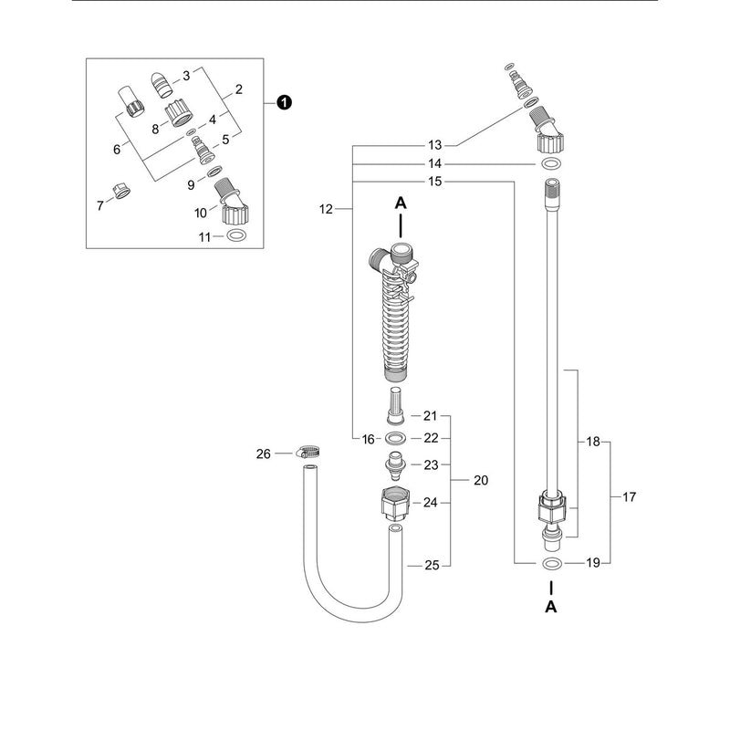 Nozzles, Wand, Hose