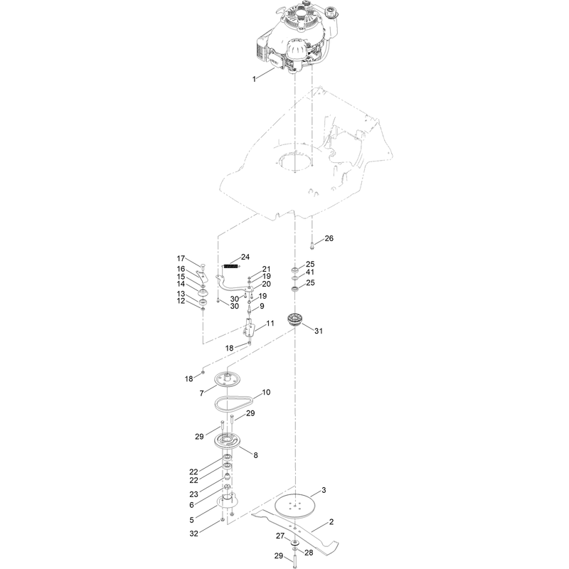 Engine and Blade Assembly