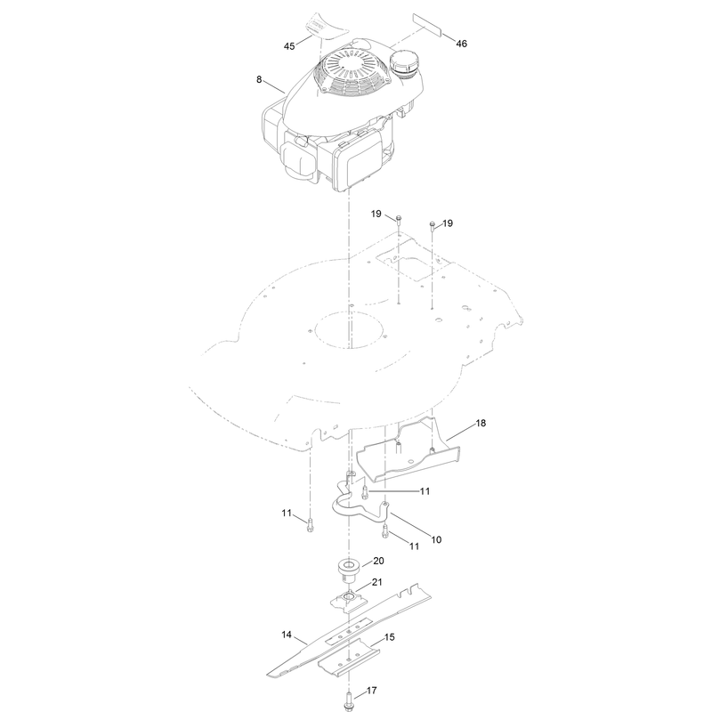 Engine and Blade Assembly