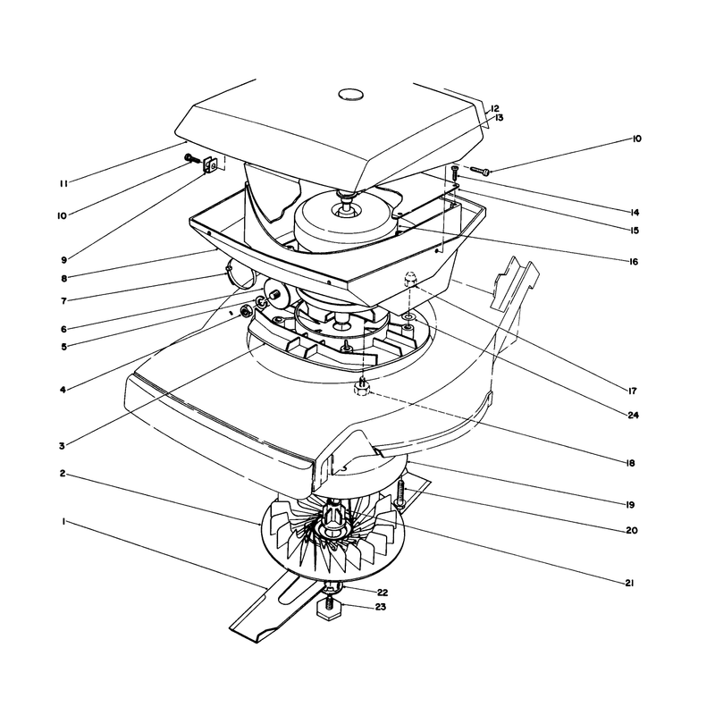 Motor and Shroud Assembly