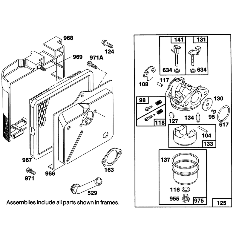 Engine Briggs and Stratton Model 122707-3187-01