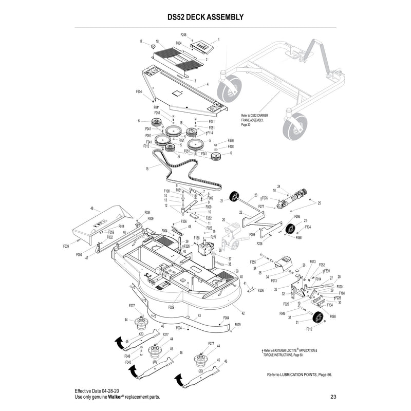 DS52 DECK ASSEMBLY