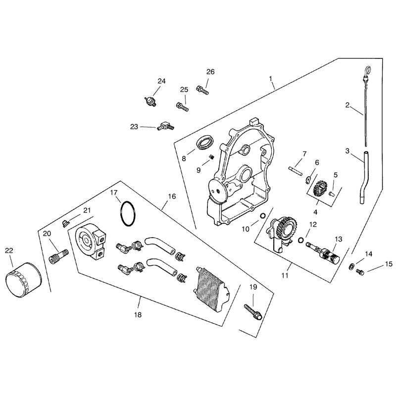 Group 3 Oil Panlubrication ch25s-68606 Kohler