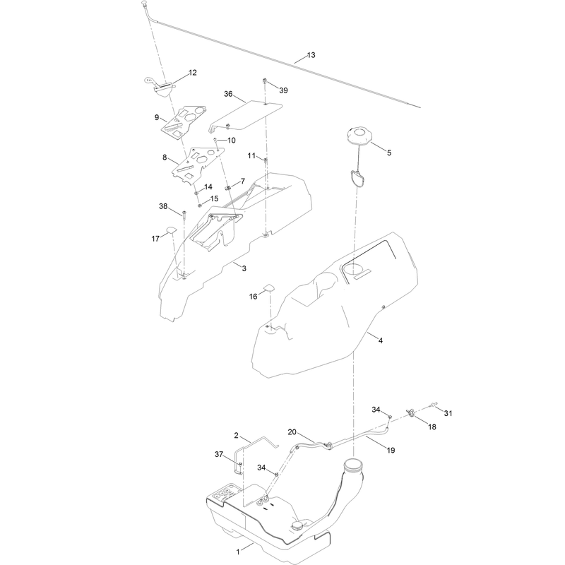 Body Styling and Fuel Tank Assembly