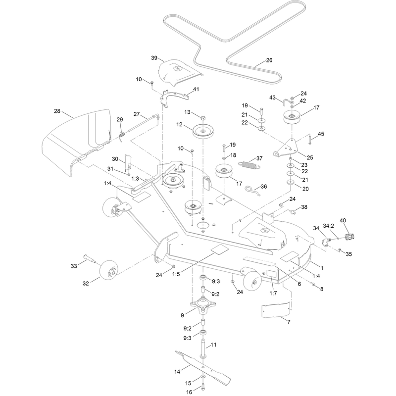 54 Inch Deck Assembly