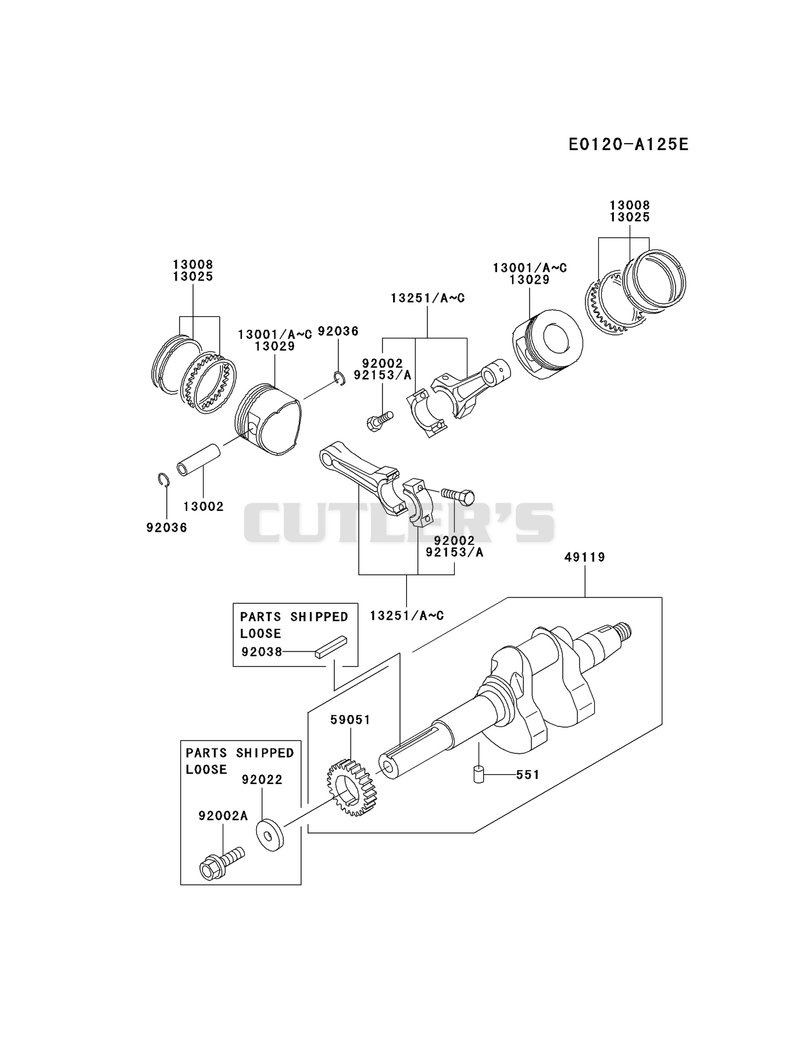 PISTON/CRANKSHAFT