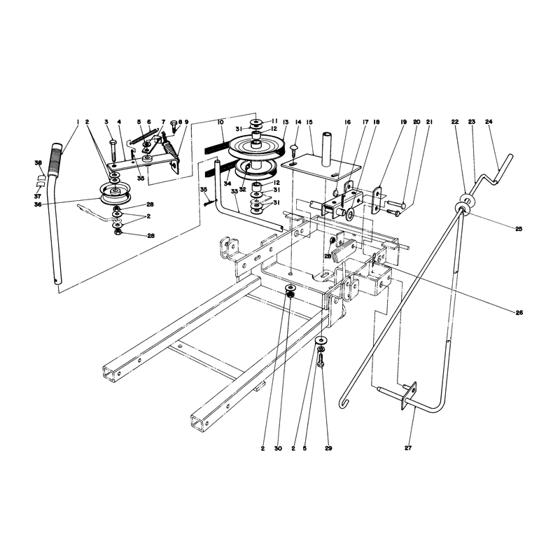 Spindle & Chute Control Assembly