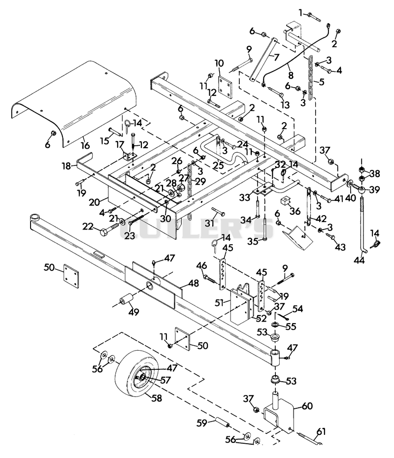 MOWER FRAME