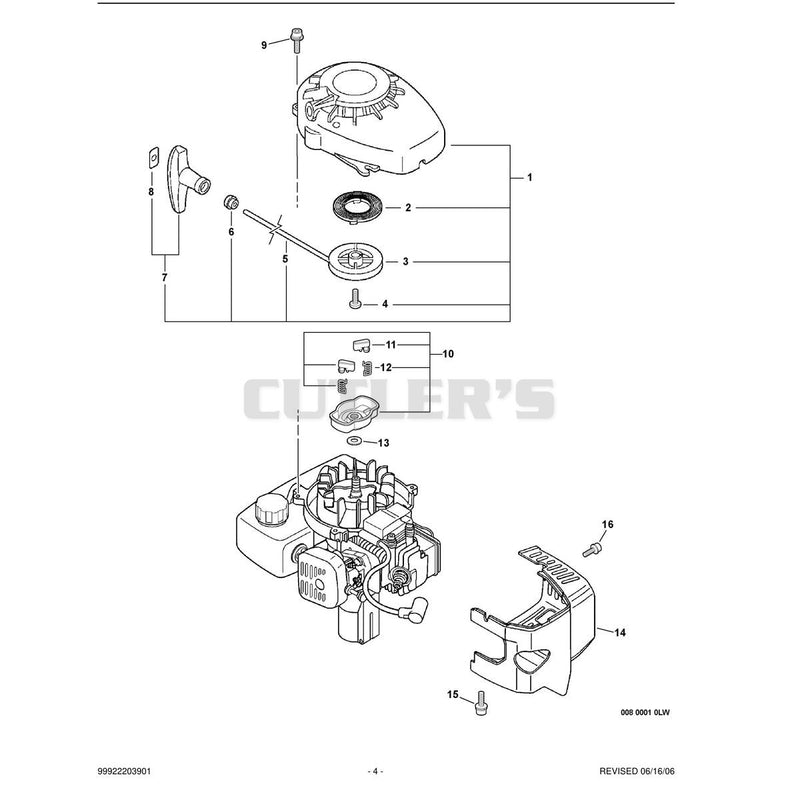Engine Cover, Fancase, Starter