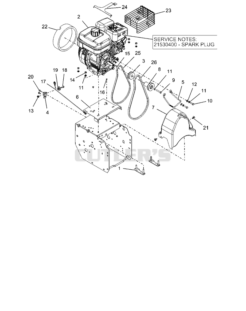 Engine And Belt Drive