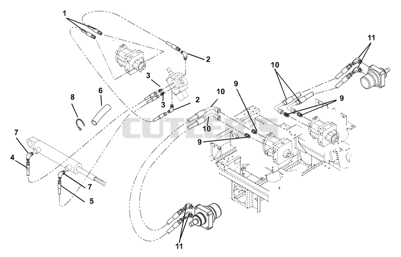 Deck Lift And Motor To Pump Circuits