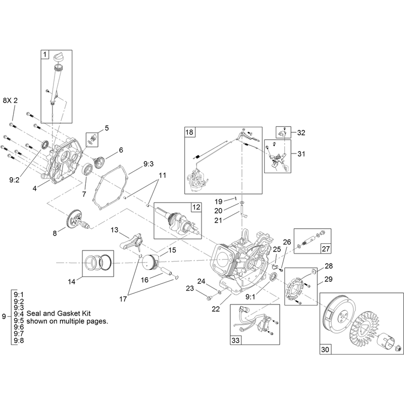 Crankcase  Engine Assembly