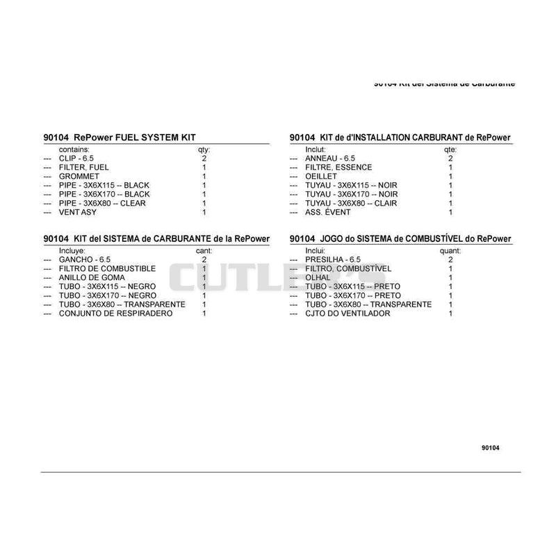90104 RePower FUEL SYSTEM KIT