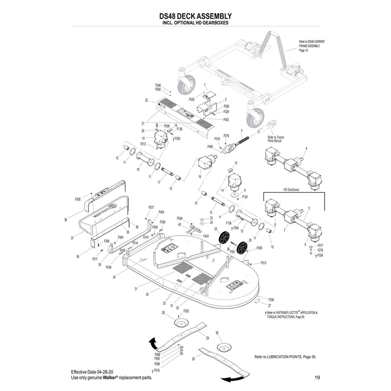DS48 DECK ASSEMBLY