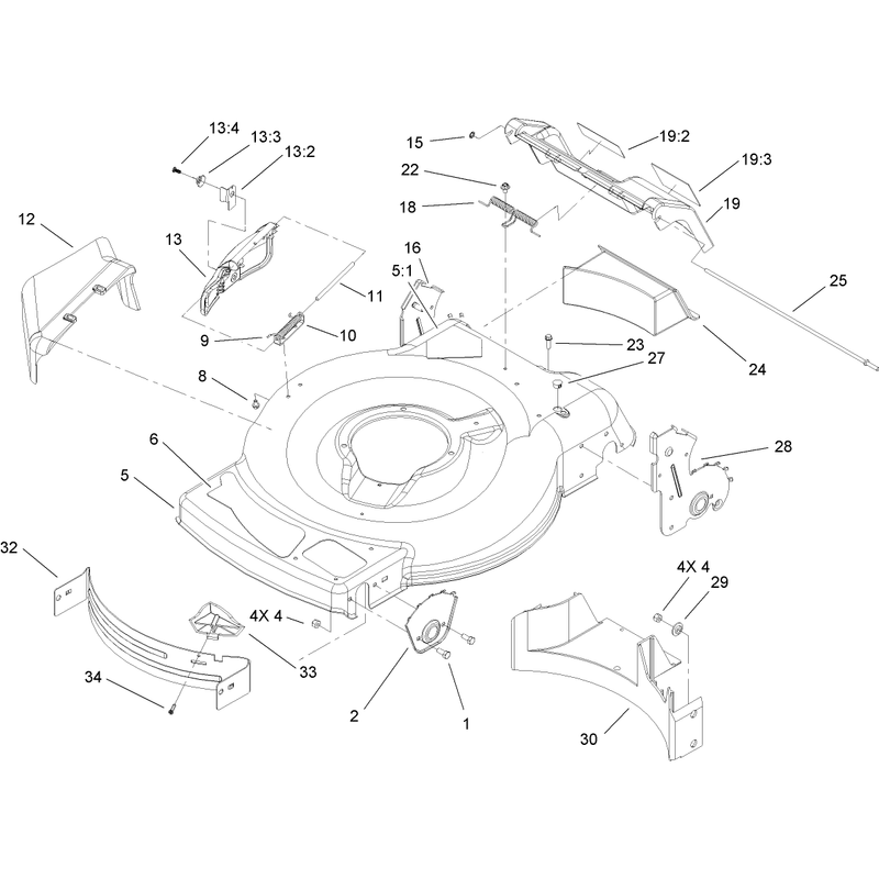 Housing Side Chute and Rear DoorAssembly