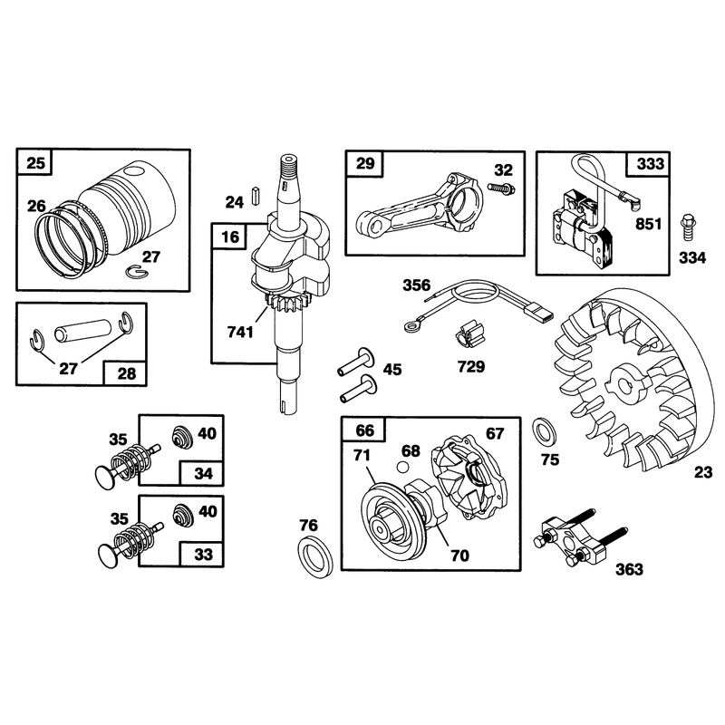 Engine Briggs and Stratton Model 98902-0130-01