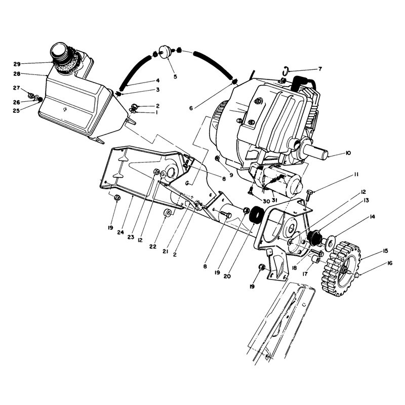 Engine & Main Frame Assembly