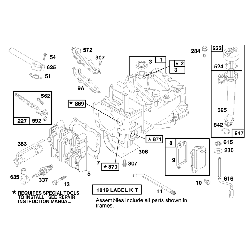 Engine Briggs and Stratton Model 12h802-1758-A1