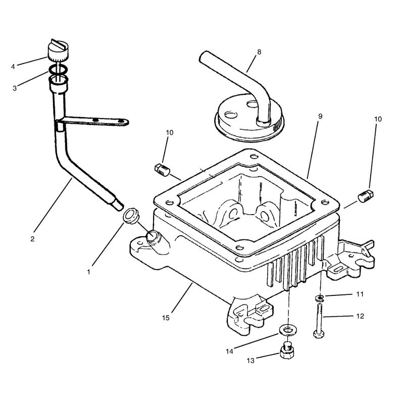 Oil Base and Fuel Pump Onan P220g Type I10808h