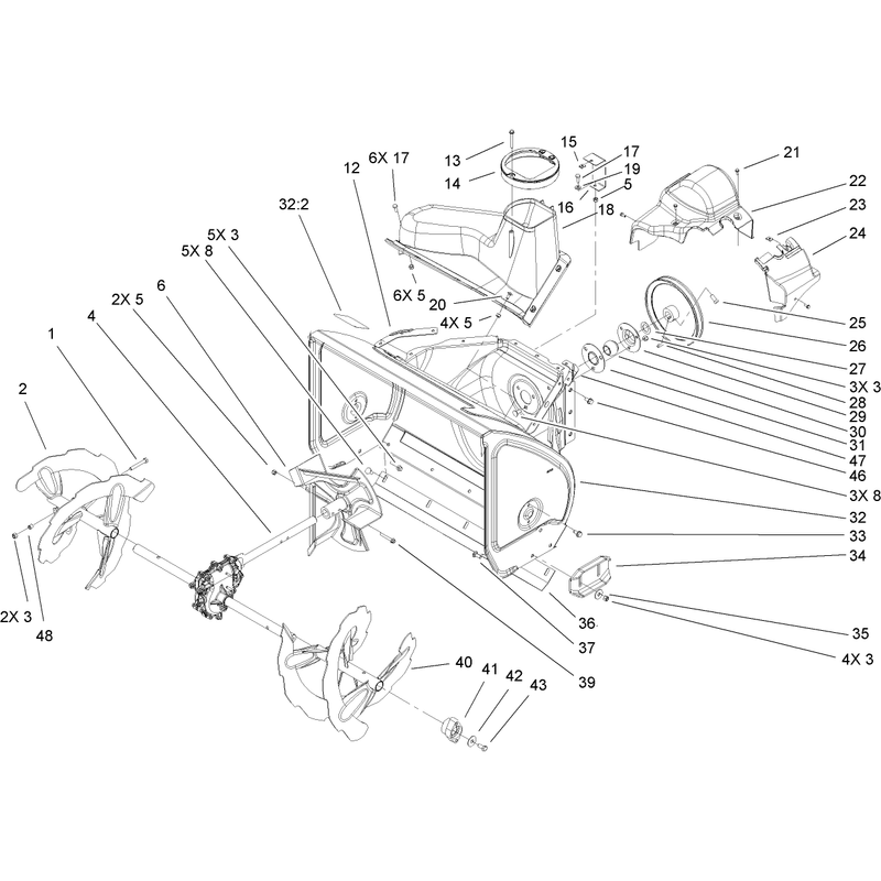 Auger and Housing Assembly