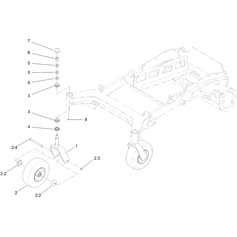 Front Caster Assembly