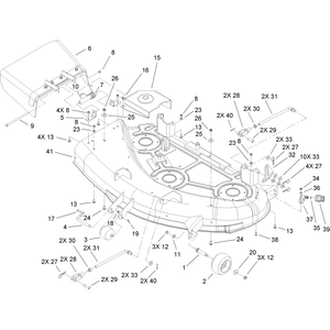 44 Inch Deck Assembly