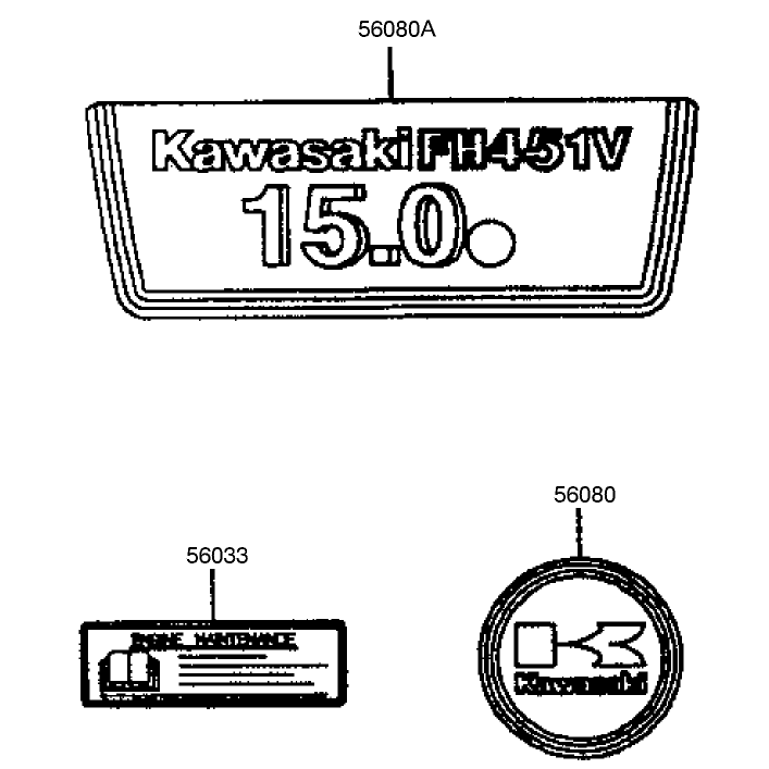 Starterdecals Kawasaki Fh451v-As08