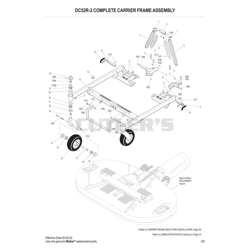 DC52R-2 Complete Carrier Frame Assembly
