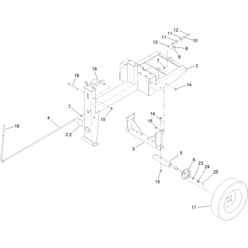 Frame and Axle Assembly
