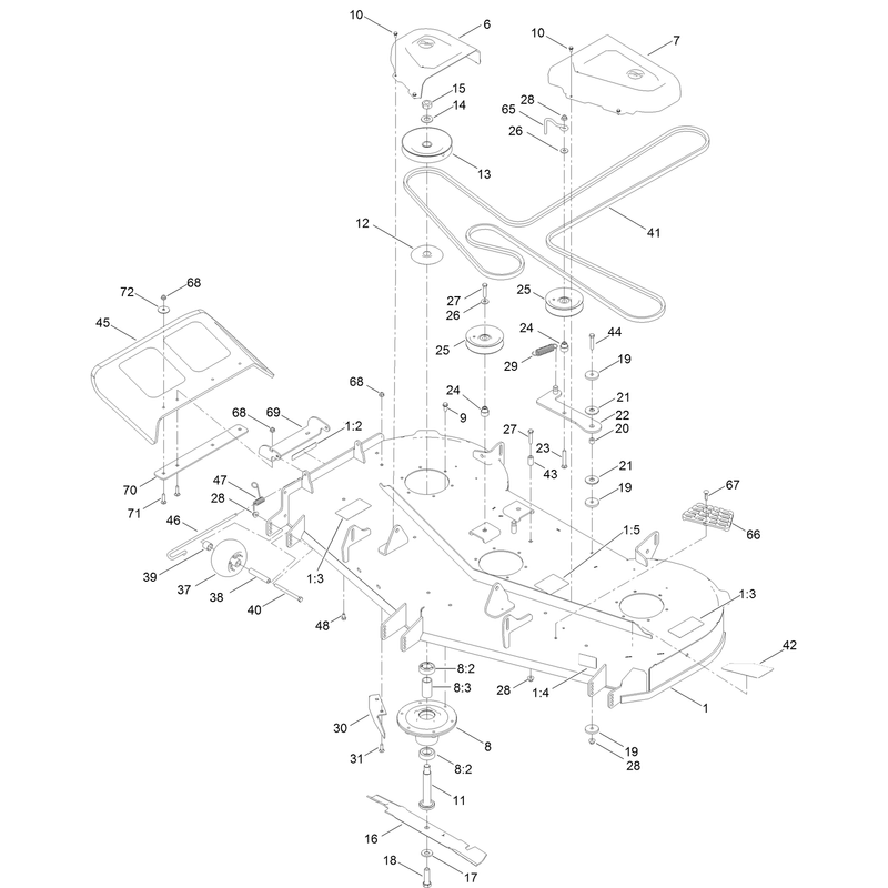 60 Inch Deck Assembly