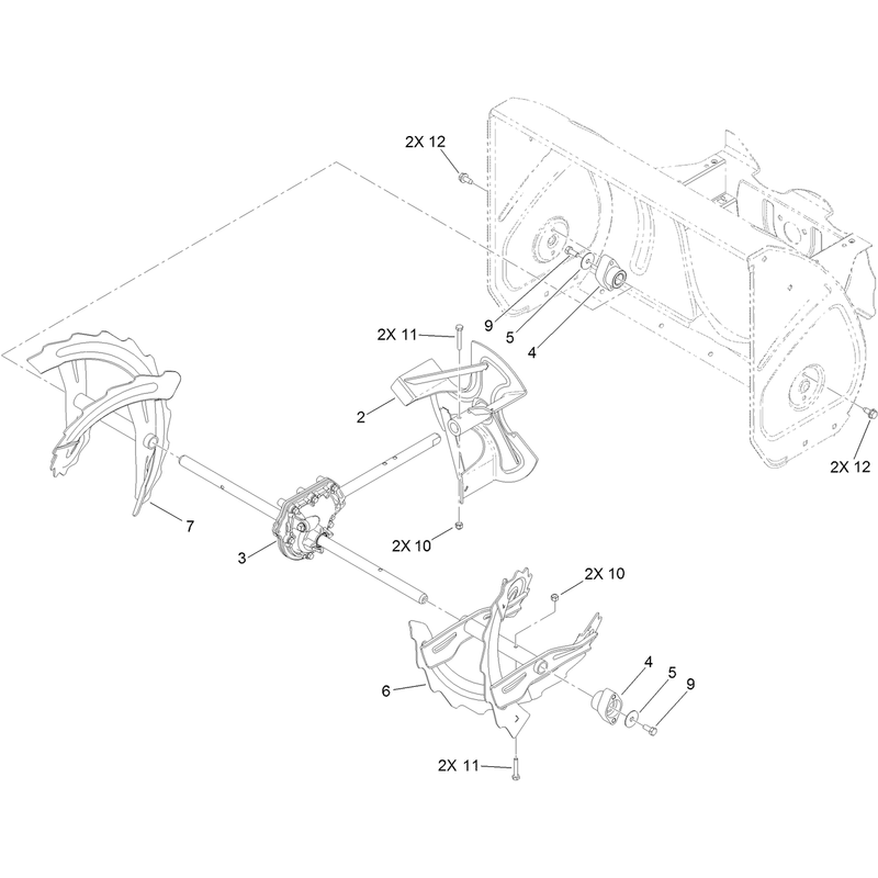 Gearbox, Auger and Impeller Assembly