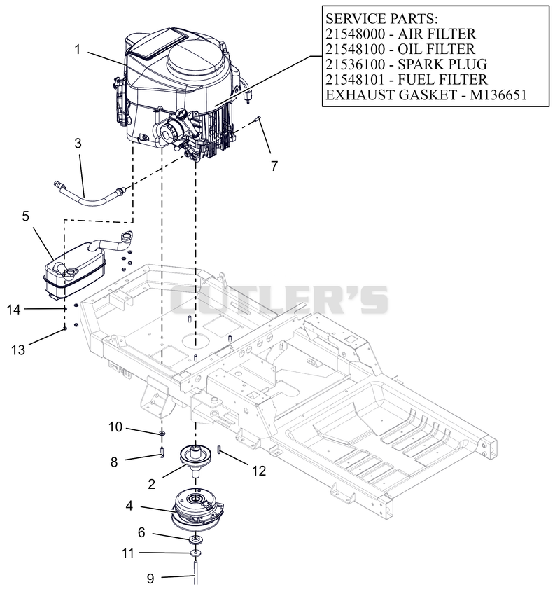 Engine - Kawasaki FR691 - 52"