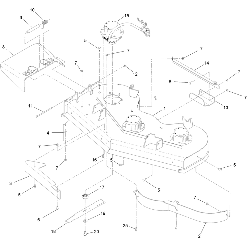 52 Inch Deck Assembly