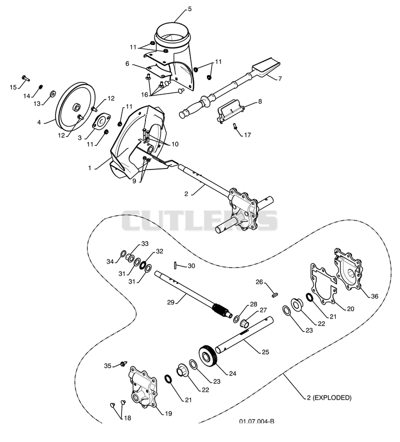 Impeller/Auger Gearbox
