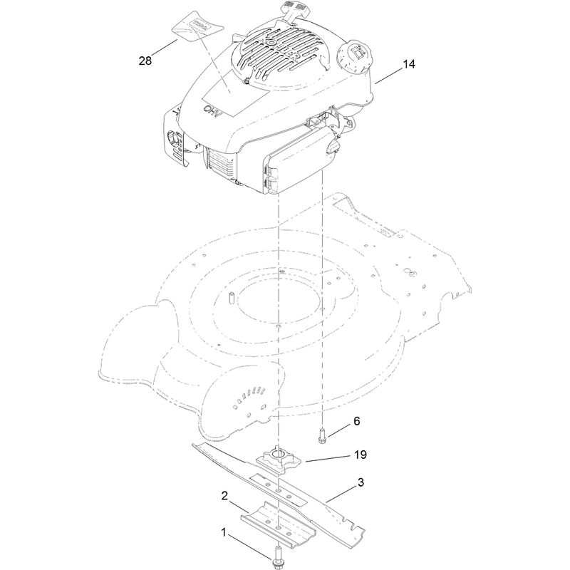 Engine and Blade Assembly