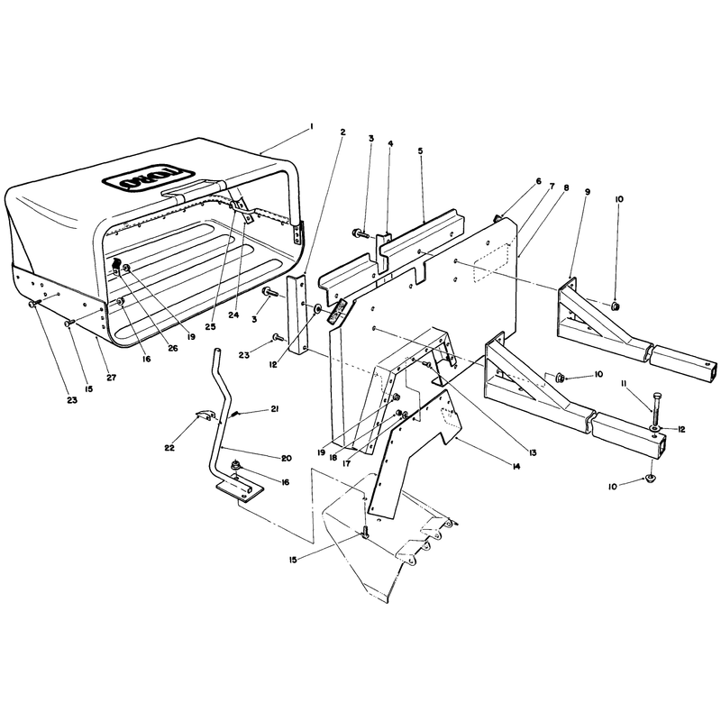 36in Side Discharge Bagging Kit No 30125 Optional