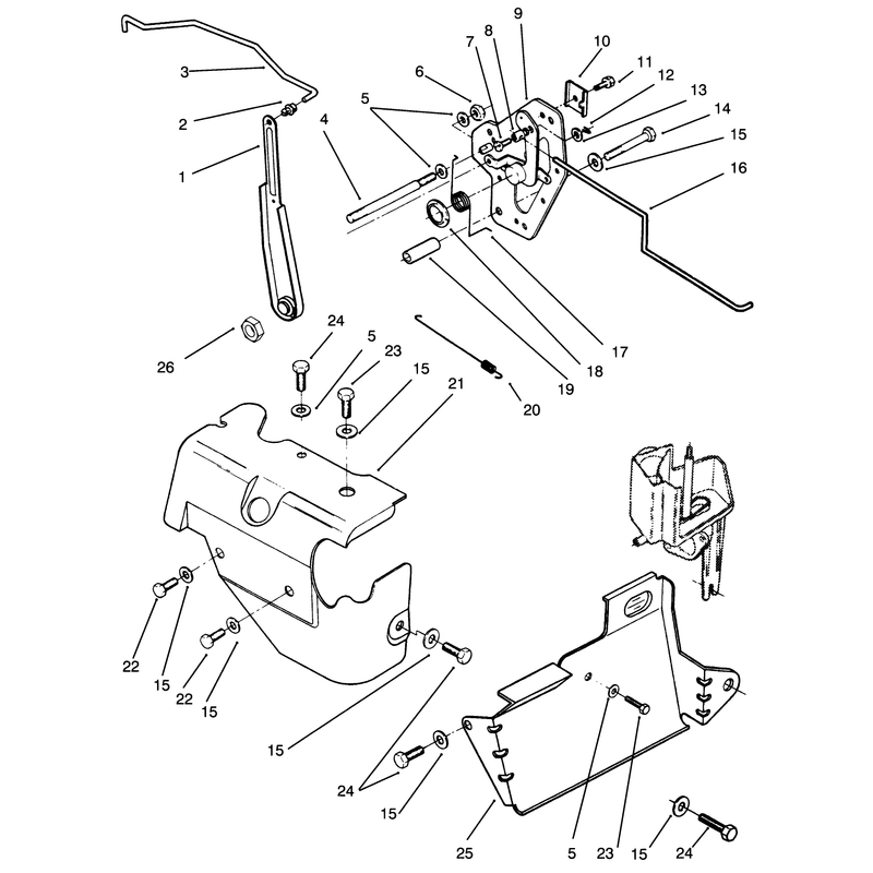 Governor Linkage and Cover Assembly