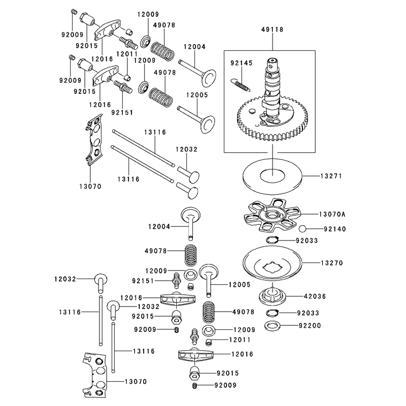 ValveCamshaft Assembly Kawasaki FH500V-AS30