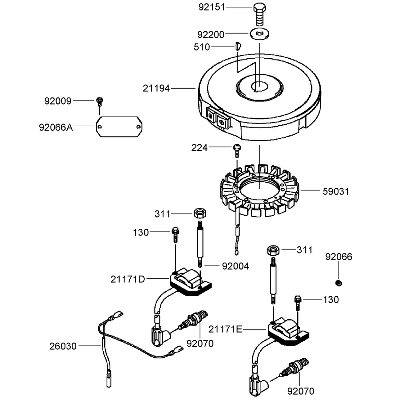 Electric Equipment Assembly  Kawasaki FH430V-DS28
