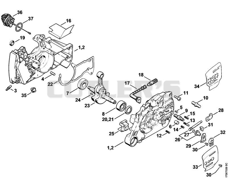 Crankcase, Crankshaft