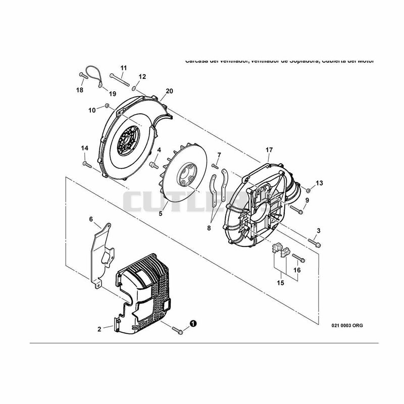 Fan Case, Blower Fan, Engine Cover