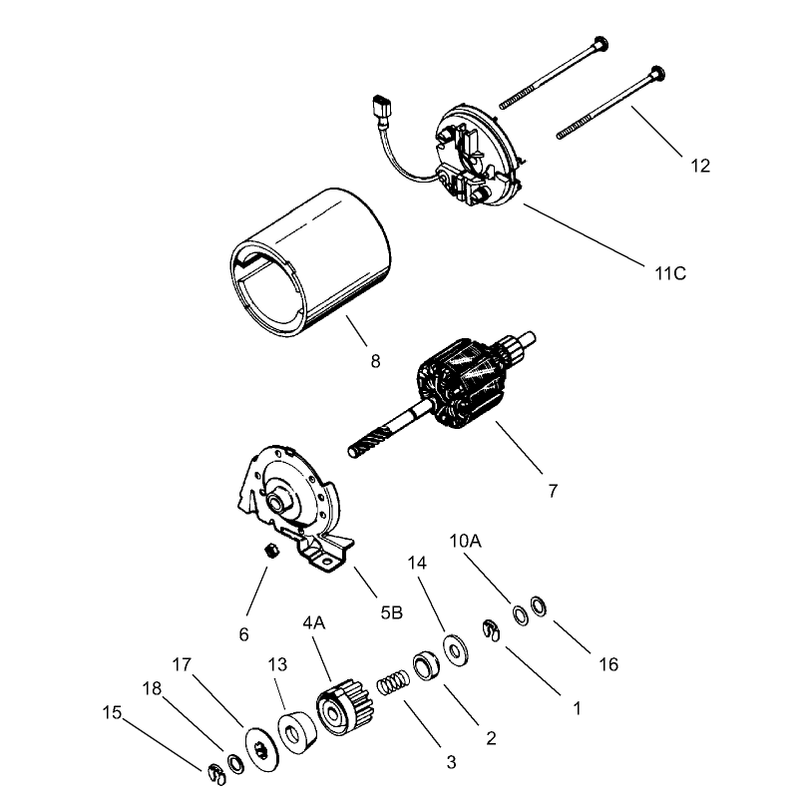 Electric Starter Kit No 37753 Tecumseh Model No LEV120-362004A