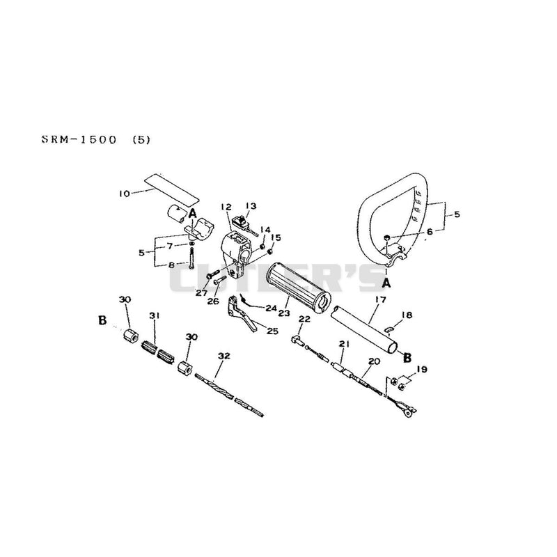 Handle Throttle and Drive Shaft