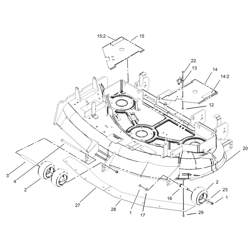 Deck and Wheel Gage Assembly