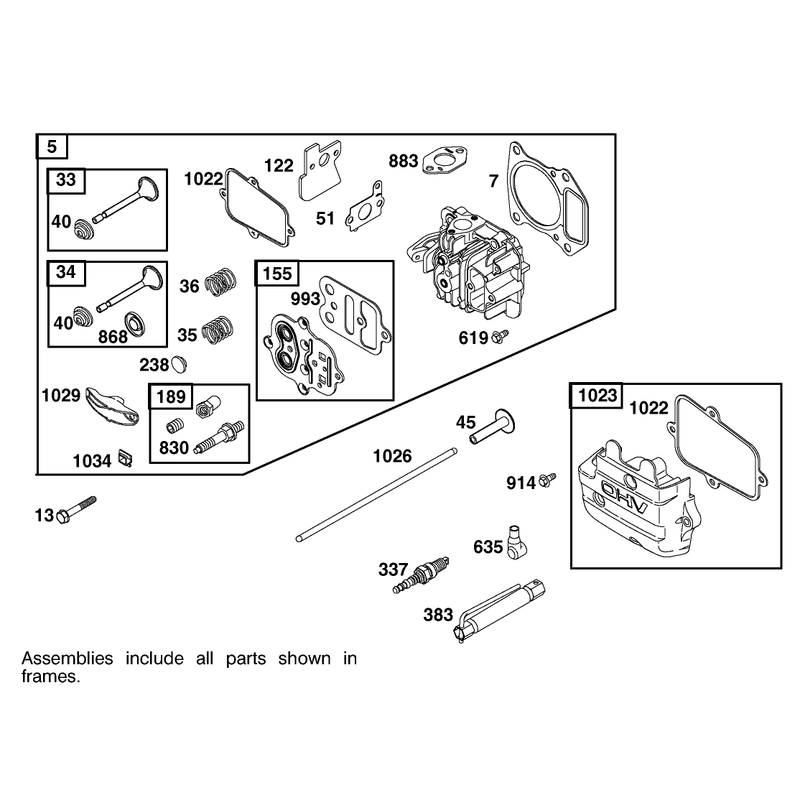 Engine Briggs and Stratton Model 123607-0153-E1