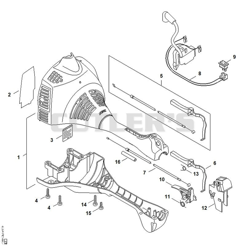 Engine housing (Loop handle)