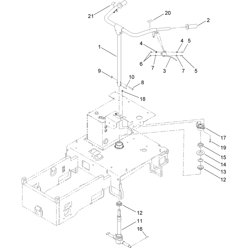 Steering Handle and Axle Assembly