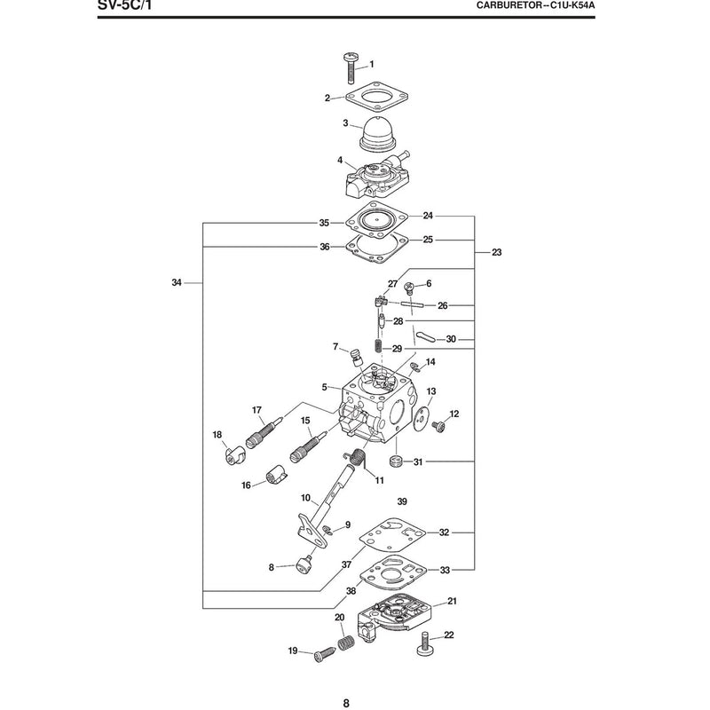 /1 Carburetor--C1U-K54A